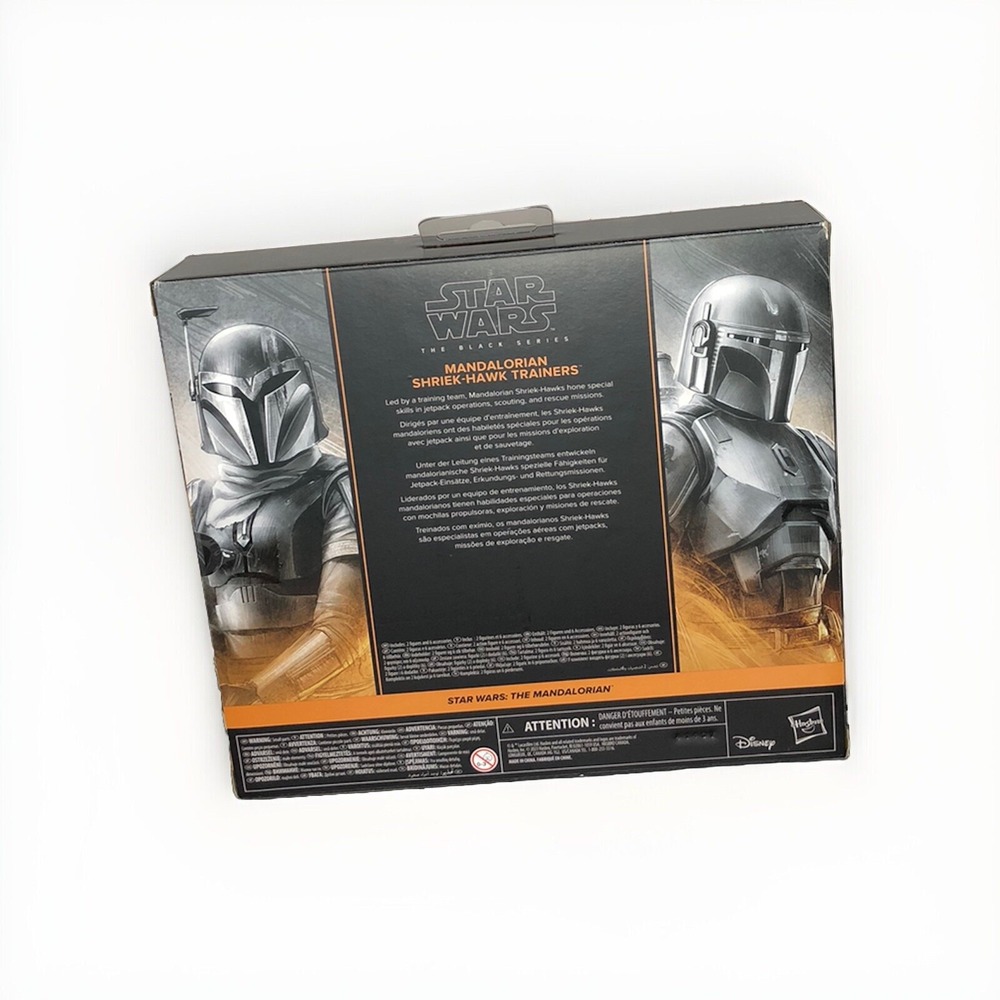 Star Wars The Black Series Mandalorian Shriek-Hawk Trainers Figure 2 Pack 6" NEW - Picture 2 of 4